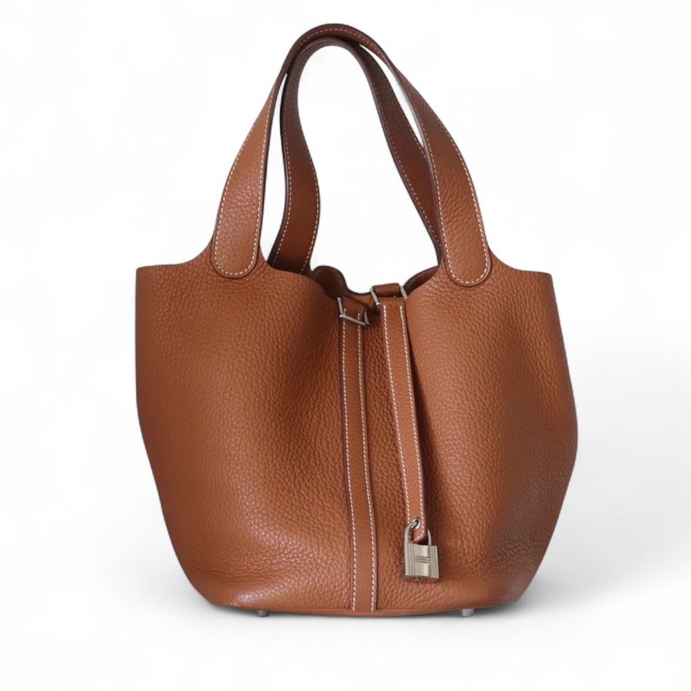 Hermes Picotin Lock‎ 22 MM Gold Clemence Palladium Hardware